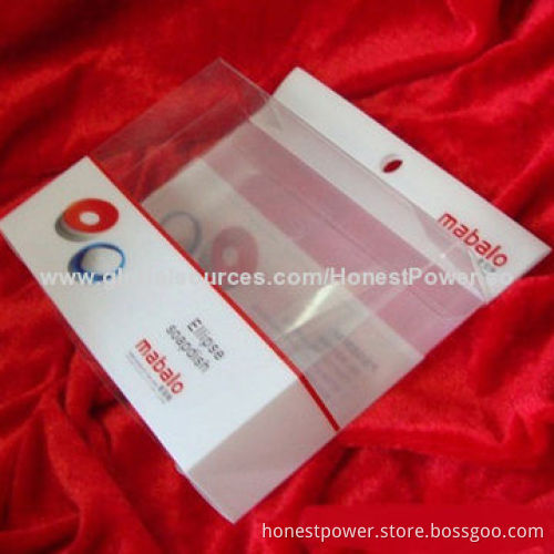 Clear Folding Box with UV Offset Printing, Customized Sizes and Logos are Accepted